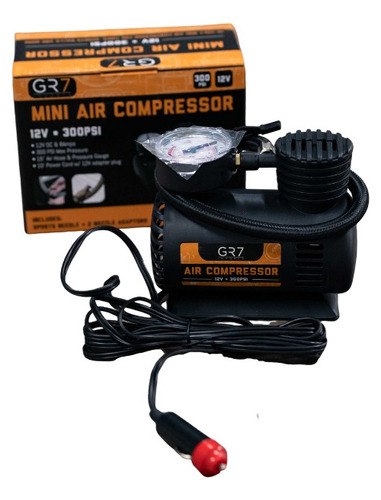 Compressor De Ar Mini Elétrico Portátil 12v Carro 300psi