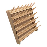 Porta Fio Mdf 42 Cones Suporte Carretel Linhas 1192