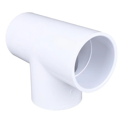Tee Pvc 1/2 Pulgadas Cementar Cedula 40 Paq. 10 Color Blanco