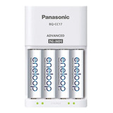 Cargador Baterias Panasonic Eneloop 4 Pilas Aa Recargables