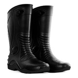 Botas Motociclistas Caucho 100% Impermeables Lluvia