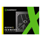 Gamemax Gx-series Gx600wbkpss7710br Fonte De Alimentação 80 Plus Gold 600w Con Preto 110v 220v