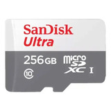 Cartão De Memória Sandisk 256gb 100mb/s Micro Sdxc Ultra