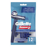 Gillette Sensor2 Cuchillas Desechables, 12 Unidades