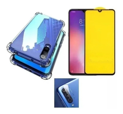 Capa Para Xiaomi Mi 9 Se Mi9 Se + Película 3d Vidro + Camera