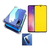 Capa + Película 3d Vidro + Camera Para Xiaomi Mi 9 Se Mi9 Se