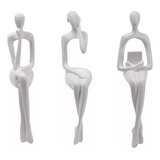 Estatua De 3 Piezas Figuras De Arte Abstracto Moderno
