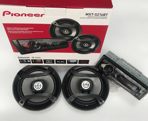 Combo De Radio Y Parlantes Para Carro Pioneer Mxt-s216bt/