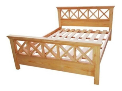 Cama 2 Plaza Linea Xx En Madera De Pino