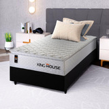 Cama Box Molas Ensacadas New Moon Branco Solteiro 88x188x66