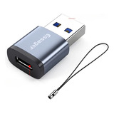 Convertidor Adaptador Otg Tipo C A Usb 3.0 Carga Rapida