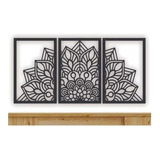 Cuadro Mandala Set De 3 Cuadros Decorativos En Madera Mdf