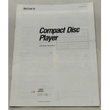 Manual Usuario Compactera Sony Cdp-790 Cd Player
