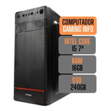 Computador Gaming Info I5 7ª Ger 16gb 240gb 500w W10 Oficial