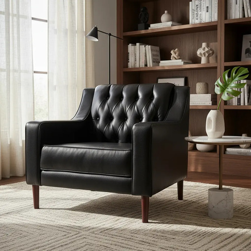 Sillón Individual Prato Capitonado Vintage Retro Moderno