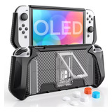 Kit De Funda Protectora Mica Switch Oled 4 En 1