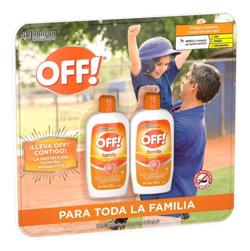 Off! Family Pack 2 Repelentes De Insectos En Crema De 200ml