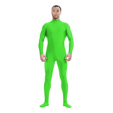 Body Unisex Con Estampado Zentai Elástico Sin Cabeza De Anil