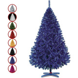 Arbol Pino Colores Navidad Artificial Naviplastic 220cm Color Azul