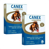 2 Canex Composto Vermifugo Cães Caixa 4 Comprimidos Ceva