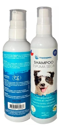 Shampoo Espuma Seca Para Perros Champu En Seco Mascota