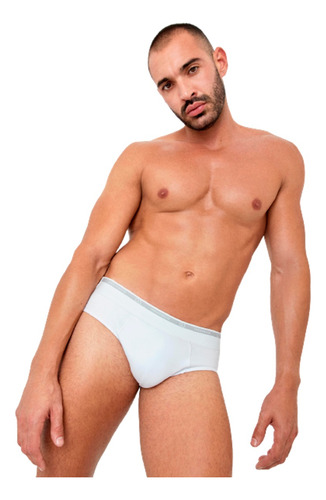 Pack 2 Slip G3 Algodon Y Lycra Con Elastico Exterior Hombre 