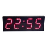 Reloj Digital Led De Pared Hora Y Minutos 59 Cm X 21.8 Cm