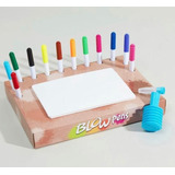 Set Aero-plumones Para Niños / Blow Pens 12