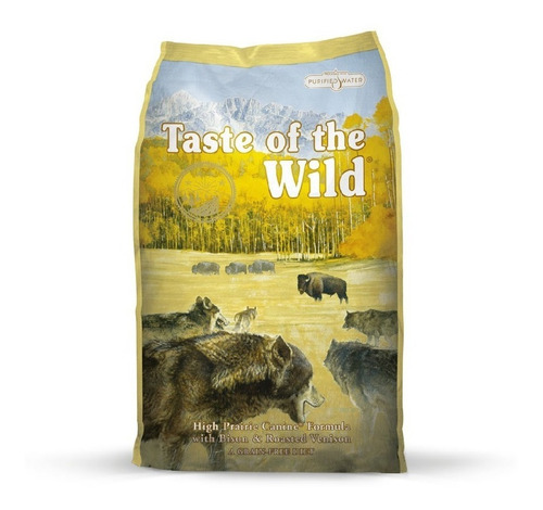 Alimento Taste Of The Wild High Prairie Para Perro Adulto Todos Los Tamaños Sabor Bisonte Asado Y Venado Asado En Bolsa De 12.2kg