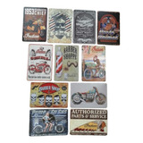 Aviso Retro Vintage Tipo Antiguo Metal Pintado Precio X C/u