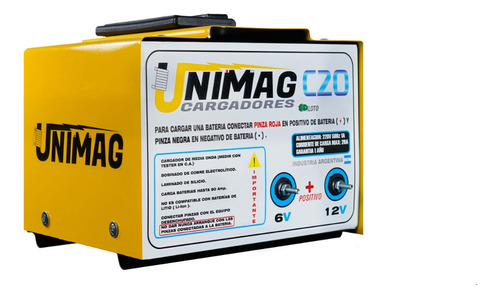 Cargador Bateria Unimag Auto Moto 20amp 12v-6v