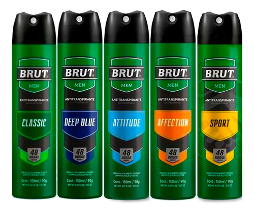 Desodorante Brut Classic + 4 Unidades 150ml Pronta Entrega