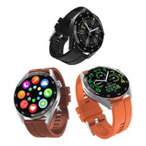 Relógio Smartwacth Social Hw28 Redondo Bluetooth Android Ios