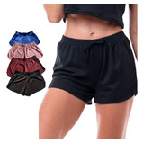 Kit 04 Shortinho Feminino Shorts Praia Piscina Promoção