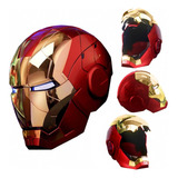 Capacete Eletrônico Dourado Iron Man Mk 5 Homem De Ferro 