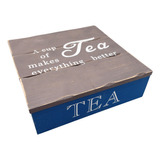 Caja Organizadora De Té 9 Divisiones Tea