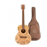 Guitarra Acústica Rock & Roses Q 38 , Incluye Funda Acolchad