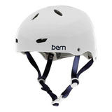 Casco Bicicleta Ciclismo Rollers Skate Bern Brighton Color Blanco Talle S