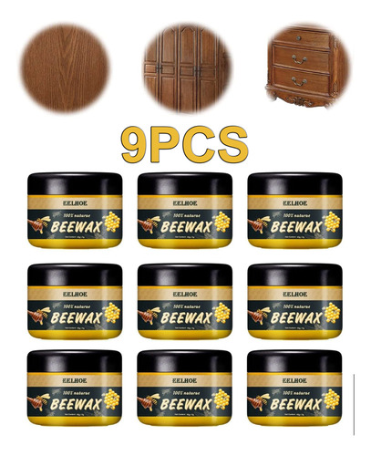 Pulidor De Cera De Abejas Natural Multiusos Para Muebles, 9