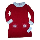 Ropa De Navidad- Sweters Tipo Vestido Rojo - Camilla