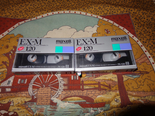 Videocassette 8mm Maxell P6 120 / 2 Piezas