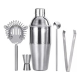 Coctelera Kit De Utensilios Cóctel De Bar Inoxidable 5 Pcs