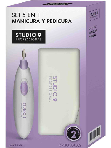 Set De Manicura Y Pedicura Studio 9 Professional 5 En 1