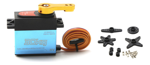 Servo De Acero Inoxidable Esc, 1/8, 25 T, 180°, Brazo Digita