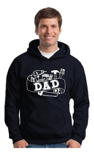 Dia Del Padre  - Buzo Negro - Hoodie - Canguro Unisex 