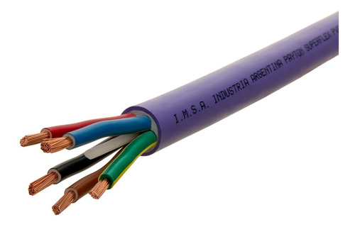 Cable Imsa Payton Cu Pvc 1 Kv 5 X 10 Mm²