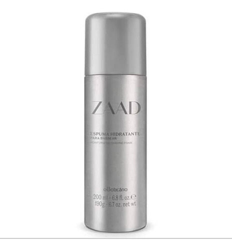 Zaad Espuma De Barbear Hidratante, 200ml