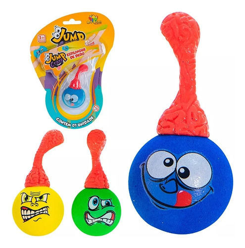 Estilingue De Dedo Jump Crazy Brinquedo Infantil Emoji