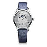 Victorinox 241832 Alianza Reloj Pequeño De Pulsera Para Muj Color De La Correa Azul Color Del Bisel Plateado Color Del Fondo Plateado