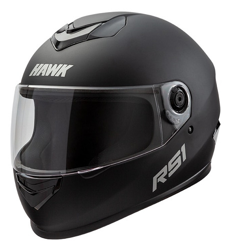 Casco Para Moto Integral Hawk Rs1 Negro Mate Xl (62cm) 2024